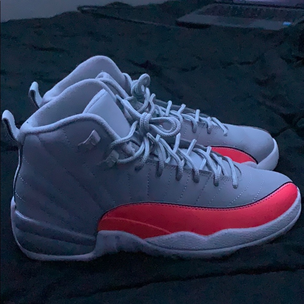 Jordan 12’s Wolf Grey Racer Pink
